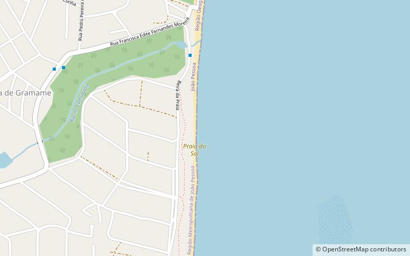 praia do sol joao pessoa location map
