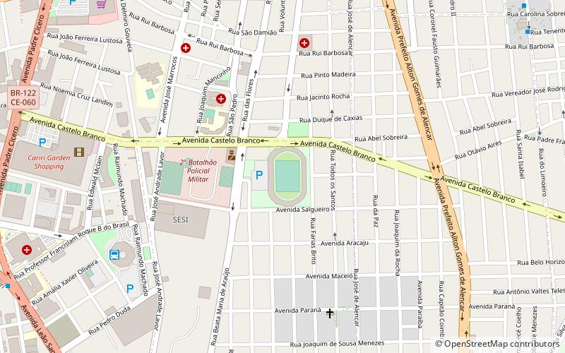 estadio mauro sampaio juazeiro do norte location map