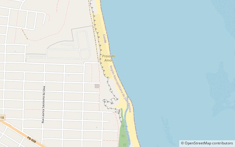 praia do amor location map
