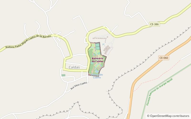 balneario do caldas barbalha location map
