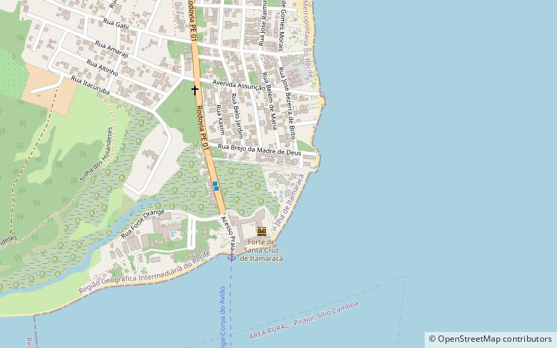 projeto peixe boi marinho itamaraca location map