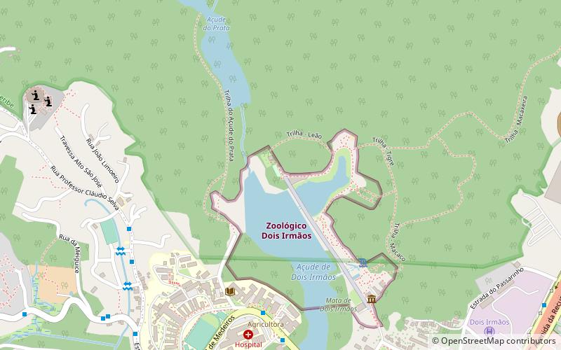 zoo botanical park dois irmaos location map