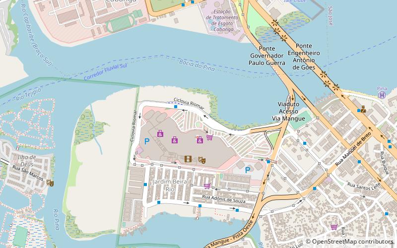 praca do riomar shopping recife location map