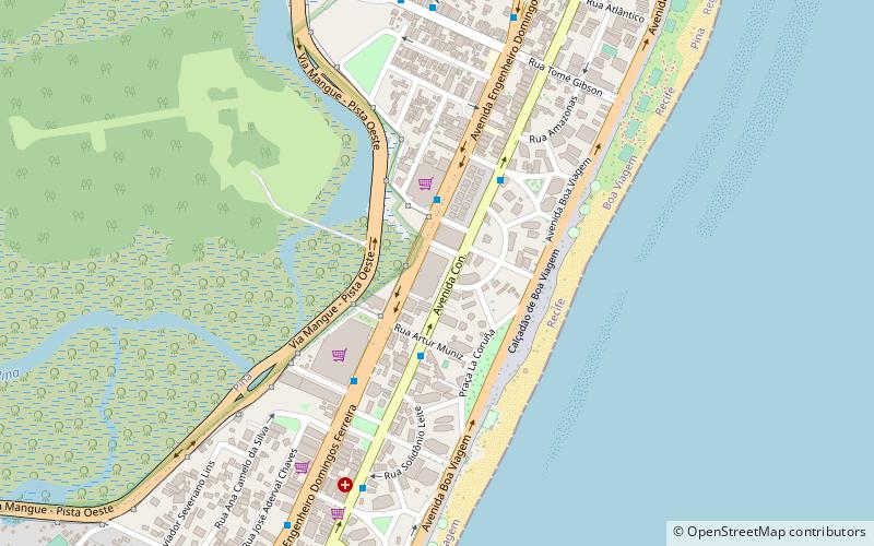 Galeria Recife Trade Center location map