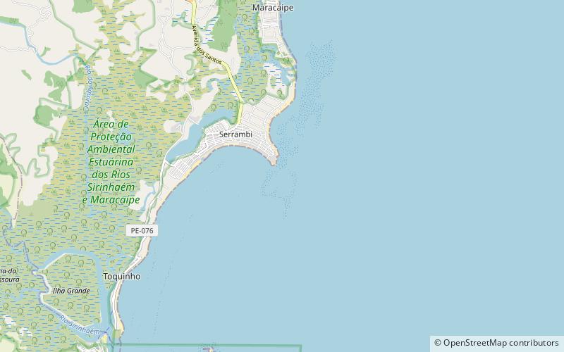serrambi ipojuca location map