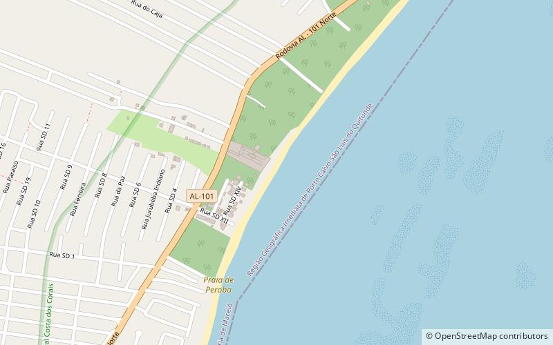 Praia de Peroba location map