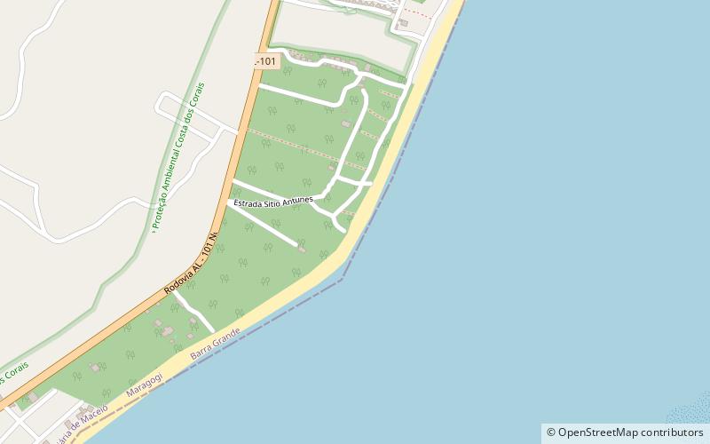 Antunes Beach location map