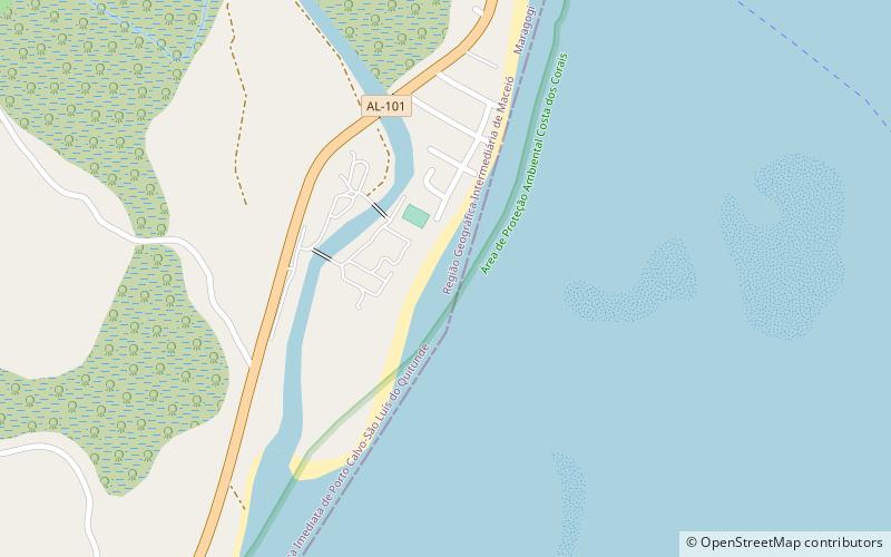 Camacho beach location map