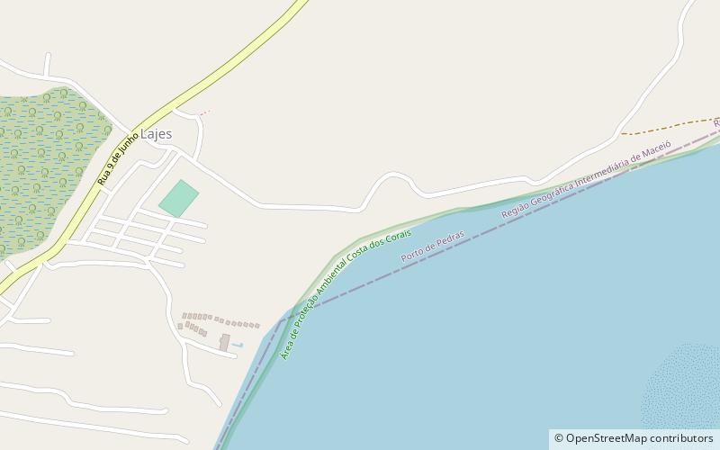 praia de lajes location map