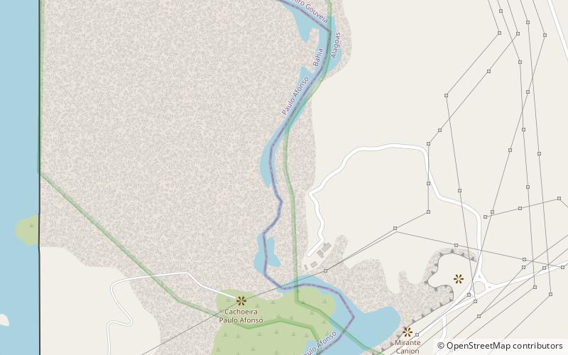 Paulo Afonso Falls location map
