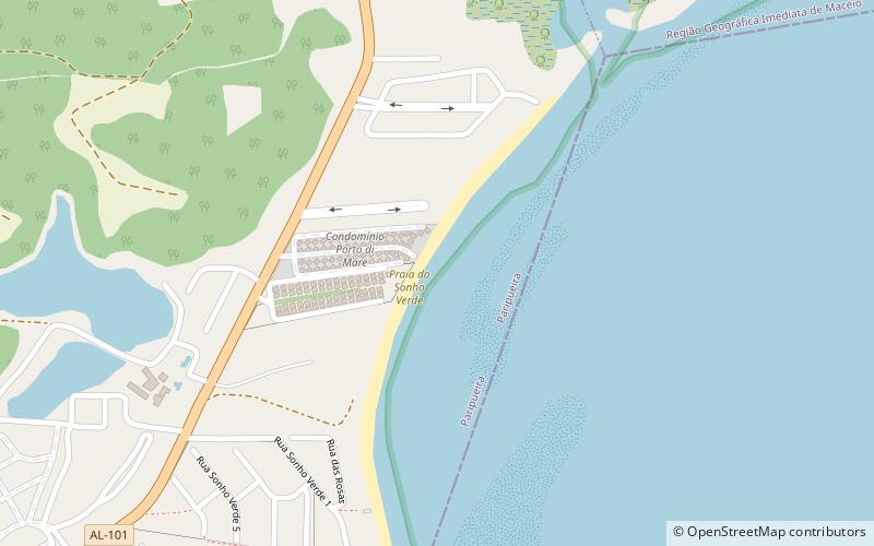 praia do sonho verde location map