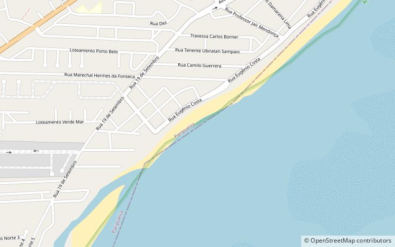 praia de costa brava paripueira location map