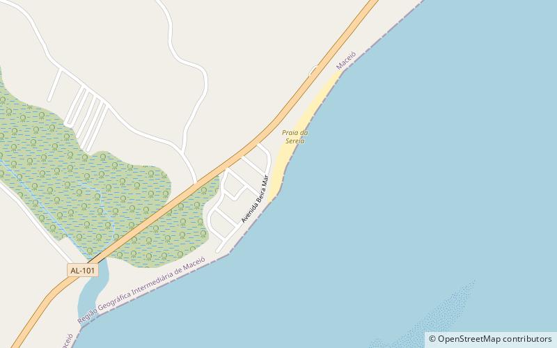 praia da sereia maceio location map