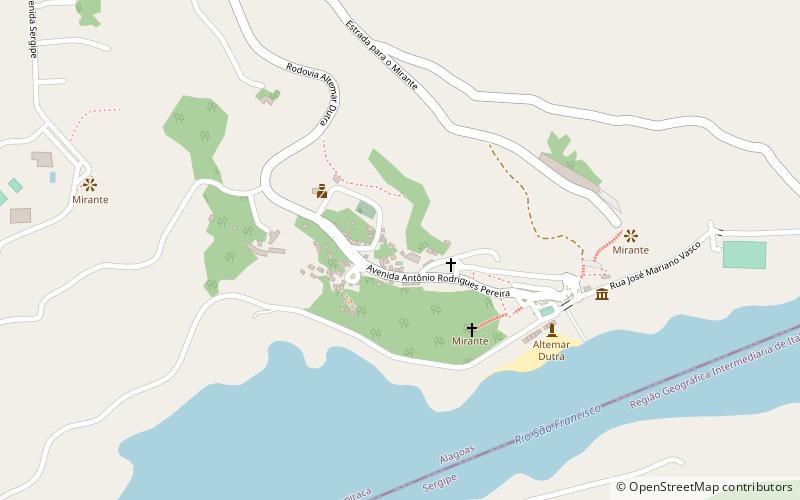 Piranhas location map