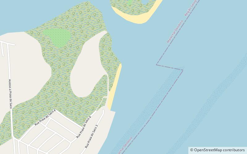 praia do saco maceio location map