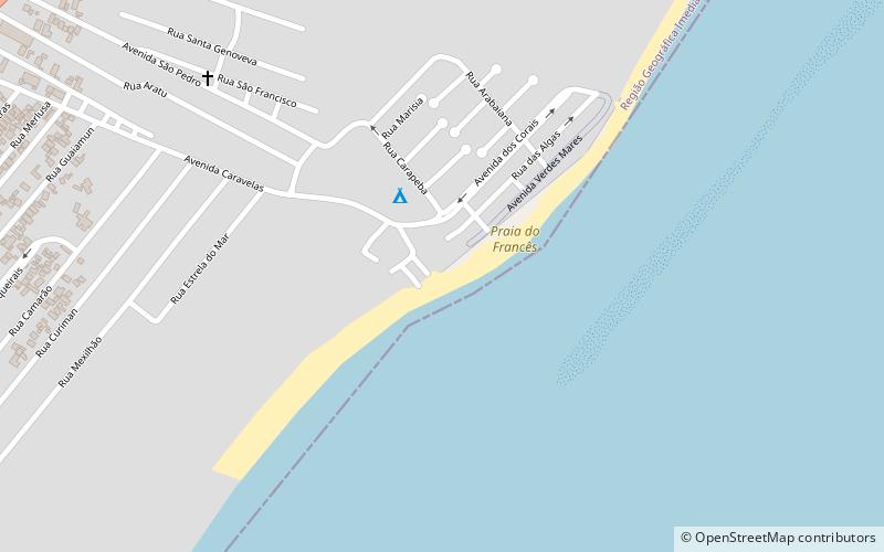 Praia do Francês location map