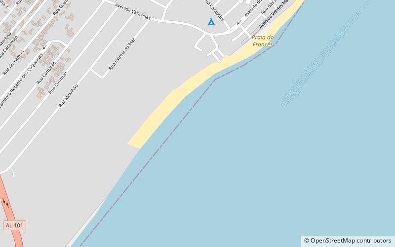 praia do frances wavesurf spot location map