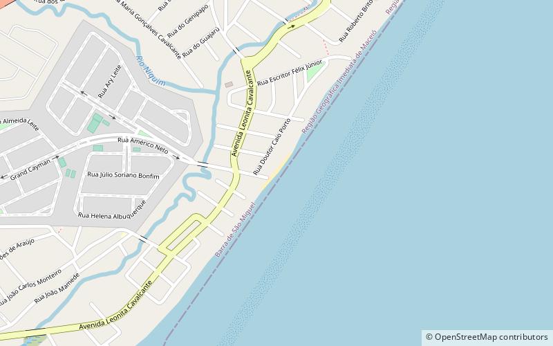 praia barra de sao miguel location map