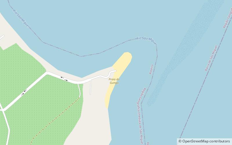 praia do gunga barra de sao miguel location map