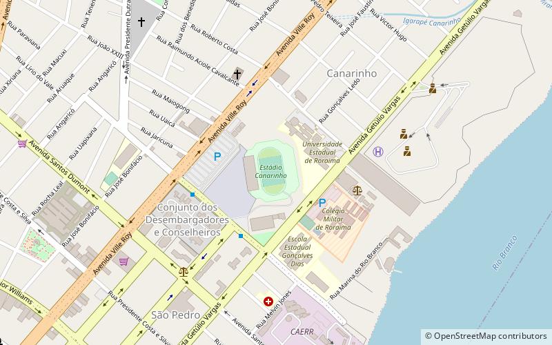 estadio canarinho boa vista location map