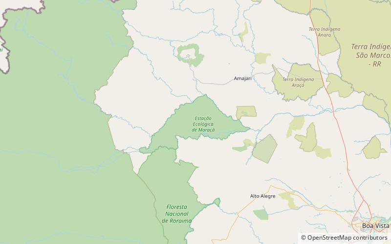 northern amazon ecological corridor maraca ecological station location map