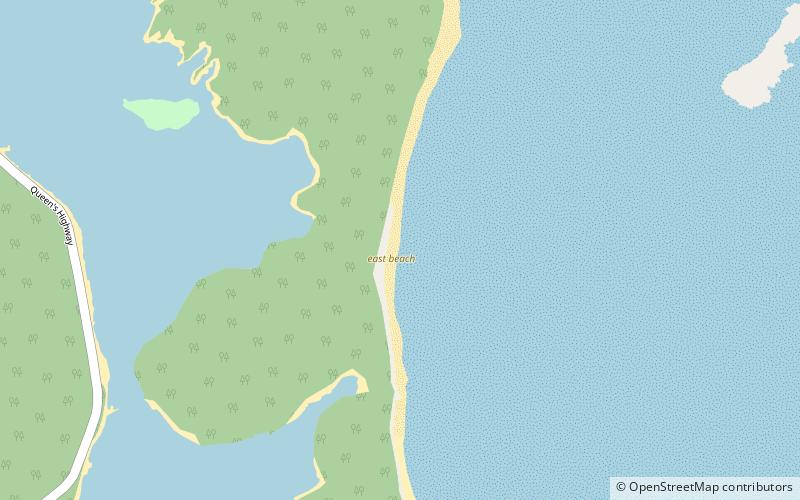 east beach san salvador island location map