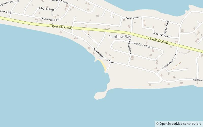 rainbow beach eleuthera location map