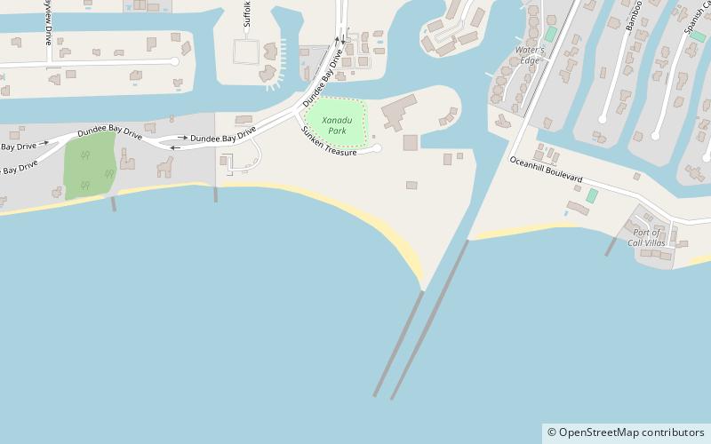 xanadu beach freeport location map