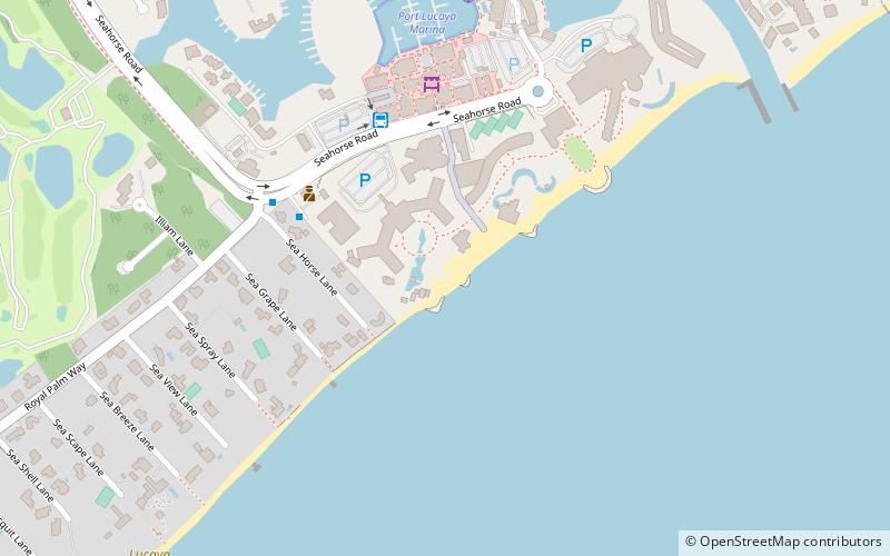 lucaya beach grand bahama location map