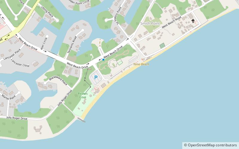 Taino Beach location map