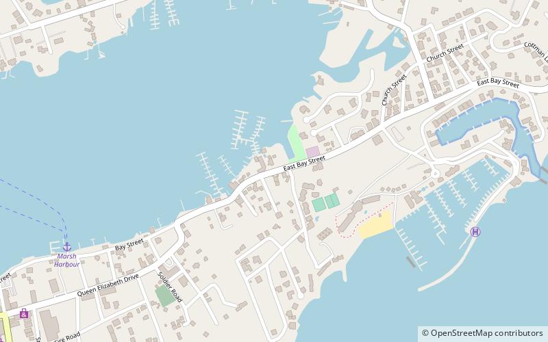 conch inn marina marsh harbour location map