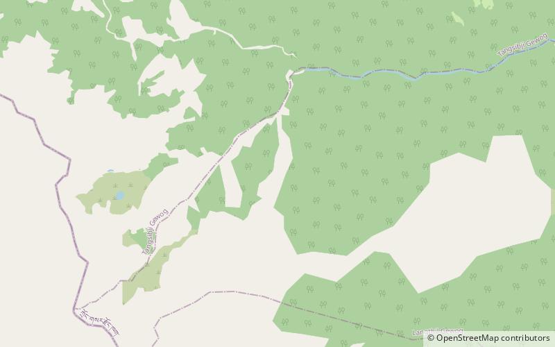 tharpaling monastery park narodowy dzigme senge wangczuk location map