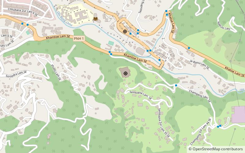 Semtokha-Dzong location map