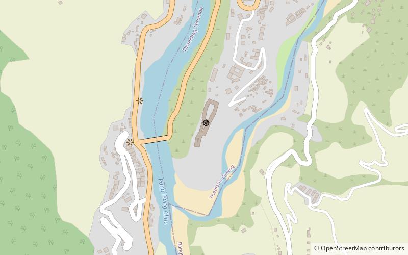 wache dzong wangdu podrang location map