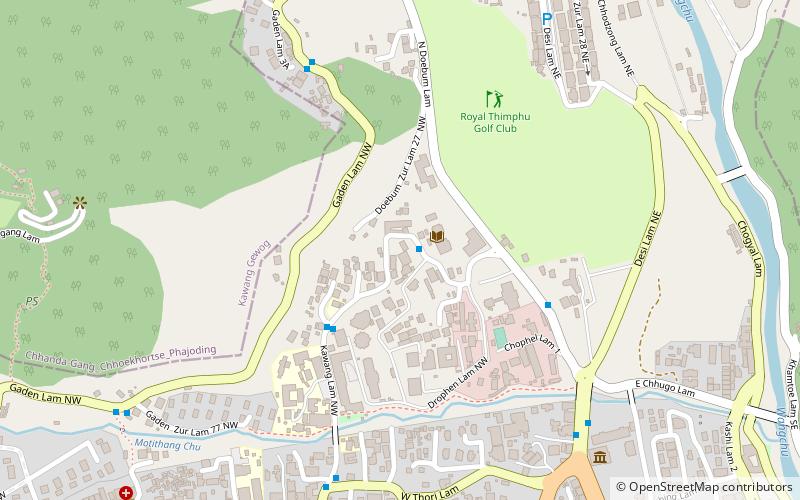 institute for zorig chusum thimphu location map