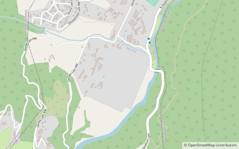 Dechencholing-Palast location map