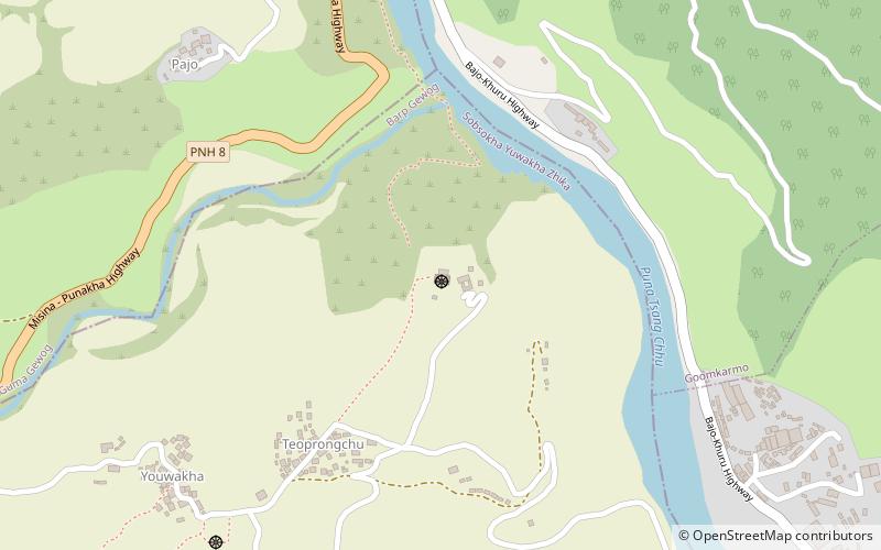 Chimi Lhakhang location map