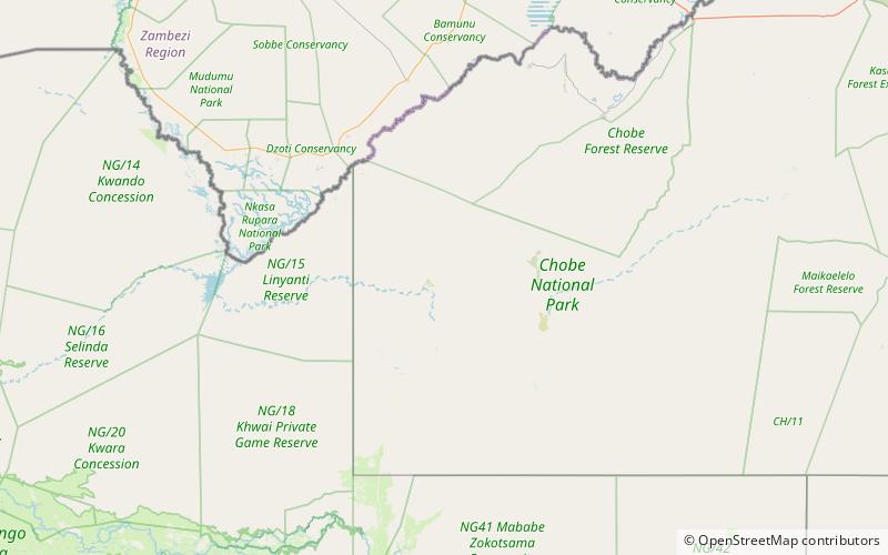 baobab gallery chobe national park location map