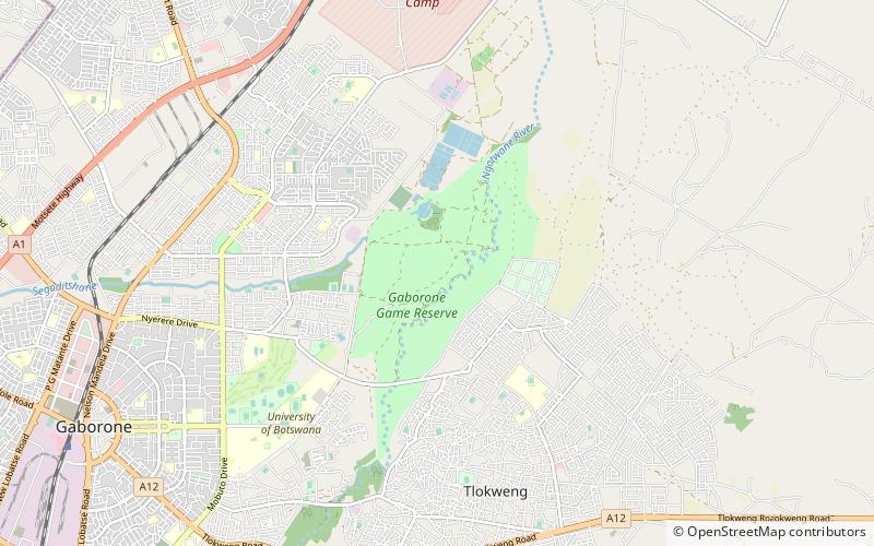 Rezerwat Dzikich Zwierząt Gaborone location map