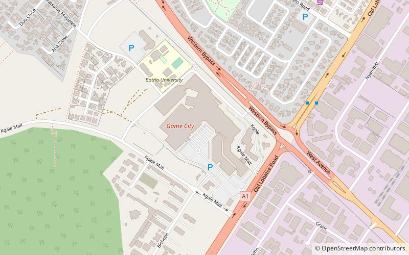 gamecity lifestyle shopping centre gaborone location map