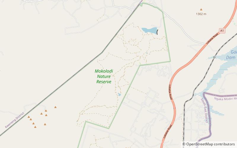 Mokolodi Nature Reserve location map