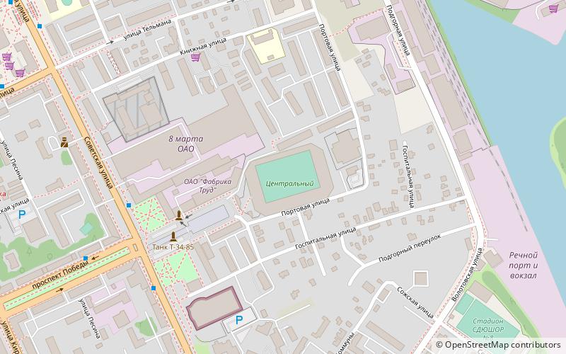 Stade central location map
