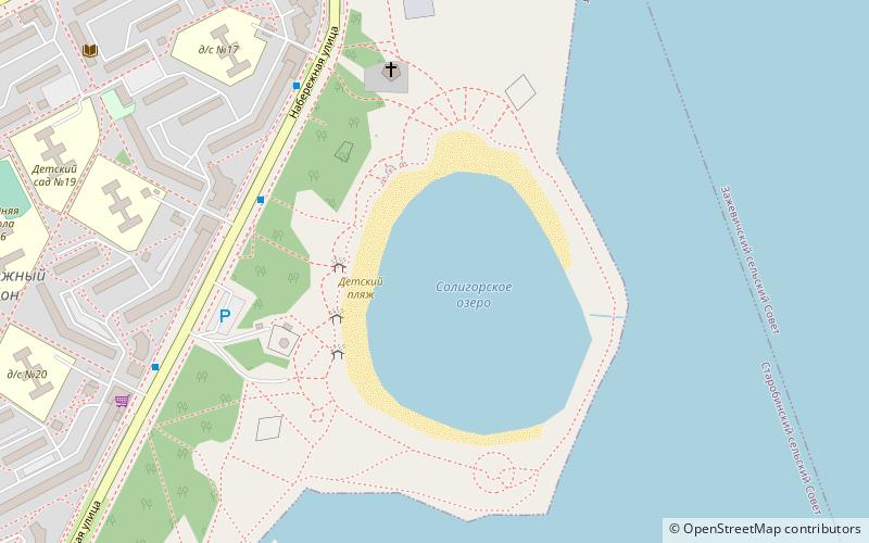 childrens beach salihorsk location map