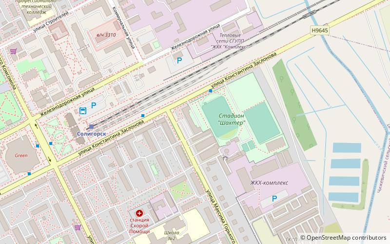 Shakhtyor Stadium location map