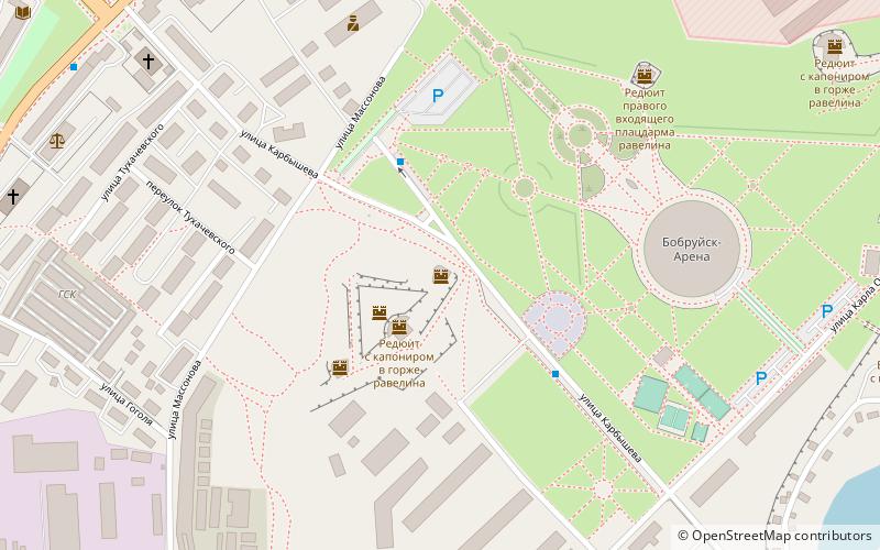 reduit pravogo vhodasego placdarma ravelina bobruisk location map