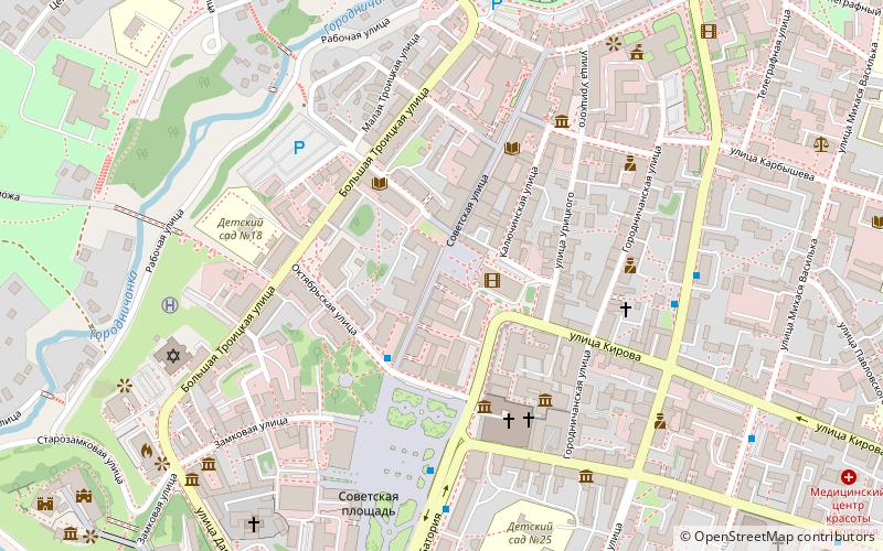 ul sovetskaa sovetskaya street grodno location map