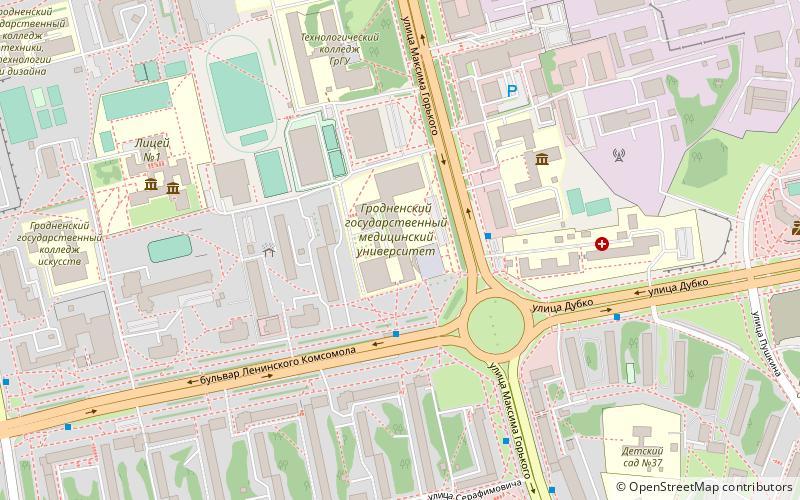 Grodno State Medical University location map