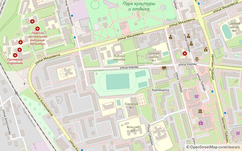 Yunost Stadium location map