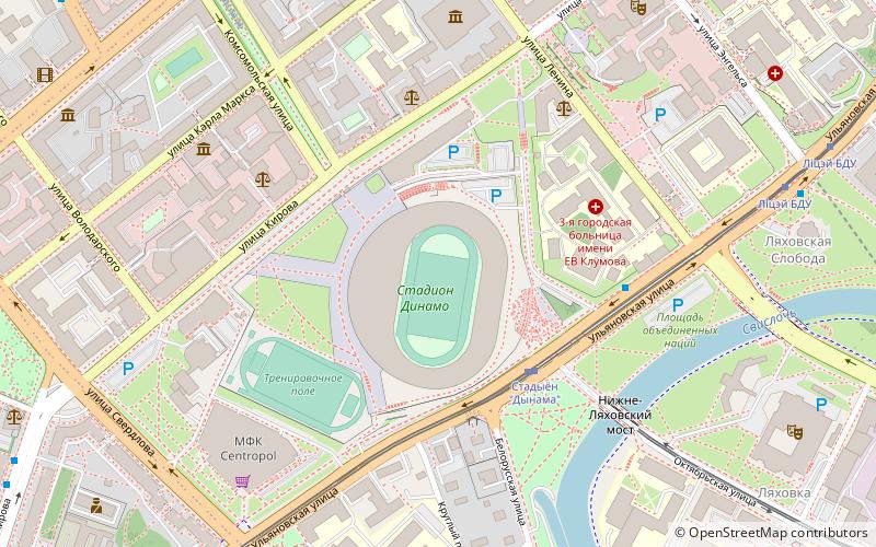Estadio Dinamo location map