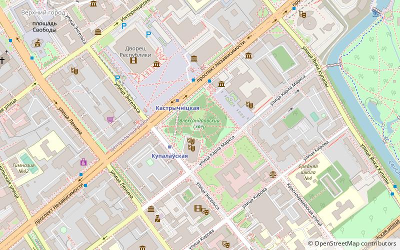 Aleksandrovskij skver location map